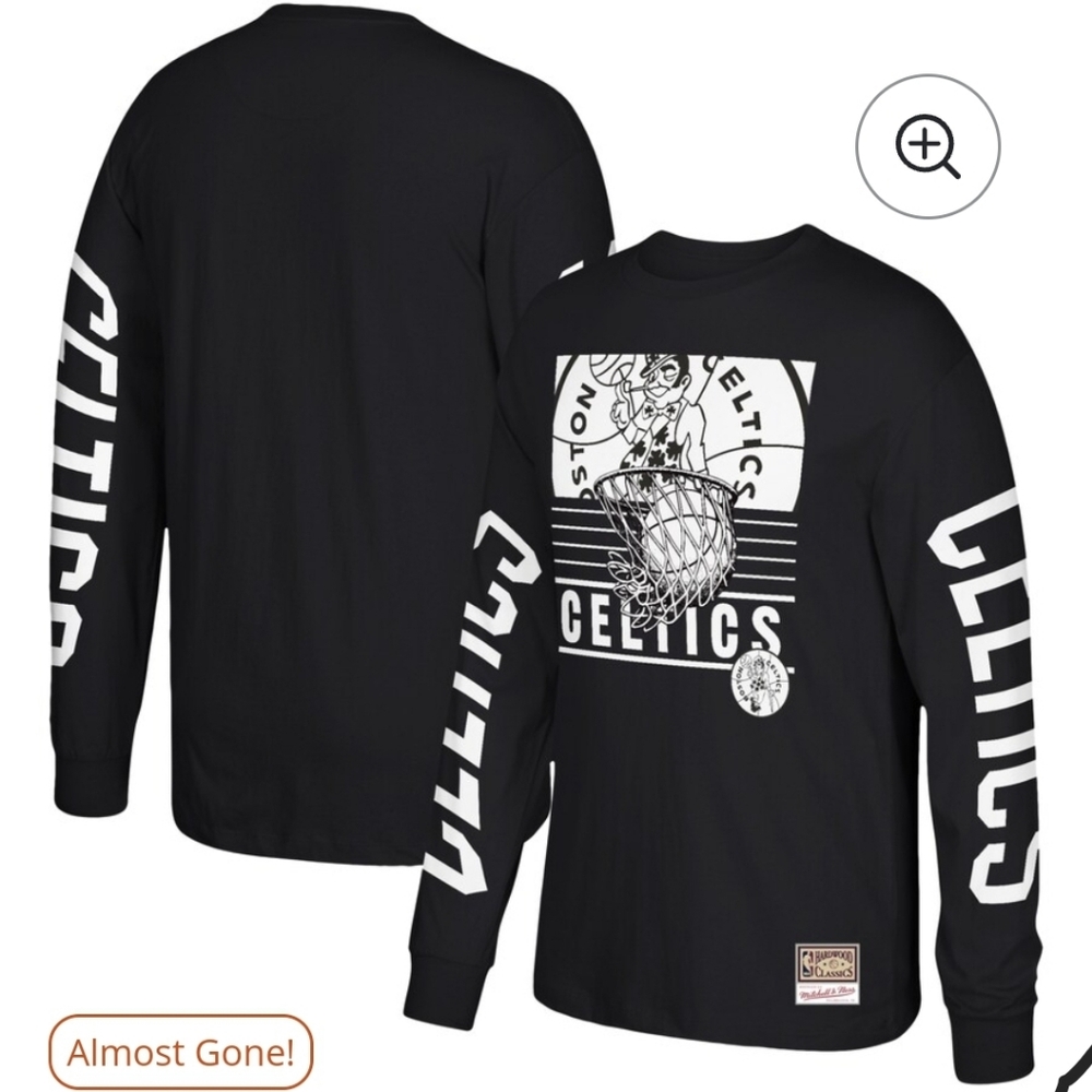 Boston Celtics Black Long Sleeve Shirt
